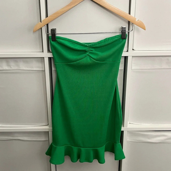 Revolve Privacy Please Aiden Mini Dress in Palm Green - Picture 2 of 4